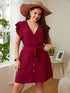 Summer Plus Size Ladies Deep V Party Dresses - ROUTINE FASHION